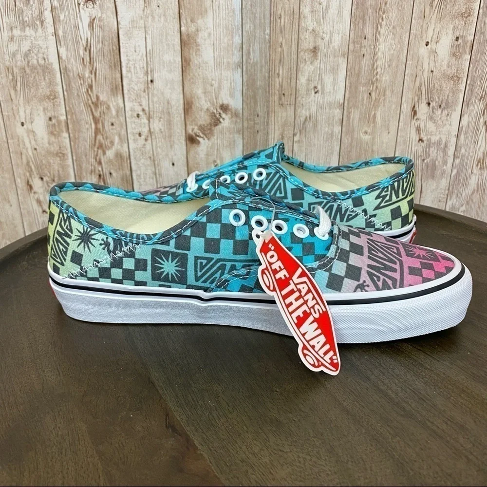 Vans Authentic SF Tribal Check‎ Multicolor Sneaker Size 6 Women